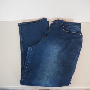 Good American Always Fits Jeans Plus Size 20-26 Dark Wash Straight Leg